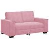 vidaXL Dvosed roza 160x78x84 cm žamet