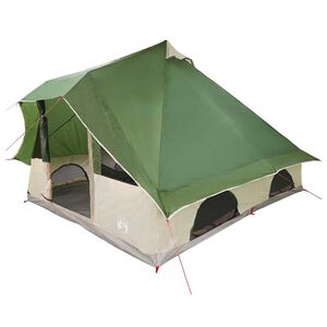 vidaXL Tipi &scaron;otor s streho Zelena 358 x 296 x 258 cm tafeta