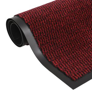 vidaXL Predpražnik taftani 60x180 cm rdeč