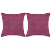 vidaXL Komplet blazin 2 kosa žamet 60x60 cm roza barve