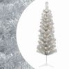 vidaXL Umetno vitko božično drevo 150 cm 150 LED Toplo bela