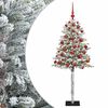 vidaXL Umjetno božično drevo z okrasnimi kroglami 120 cm 150 LED