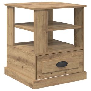 vidaXL Nočna omarica Umetni hrast 50 x 50 x 60 cm Inženirski les
