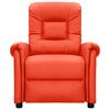 vidaXL Električni masažni stol rdeče umetno usnje