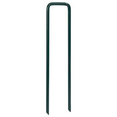 vidaXL Žeblji za umetno travo 50 kosov U-oblike železo