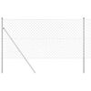vidaXL Steber ograje. srebrna 10 x 1,2 m (60 x 60 mm mreža) Jeklo