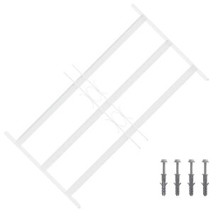 vidaXL Zavarovalna re&scaron;etka za okna z 3 prečkami 43-74 cm