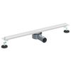 vidaXL 360&deg; odtok za tu&scaron; s tankskim modelom Srebrna 70 cm