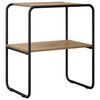vidaXL Konzolna miza Artisan hrast 100 x 42,5 x 70 cm Inženirski les
