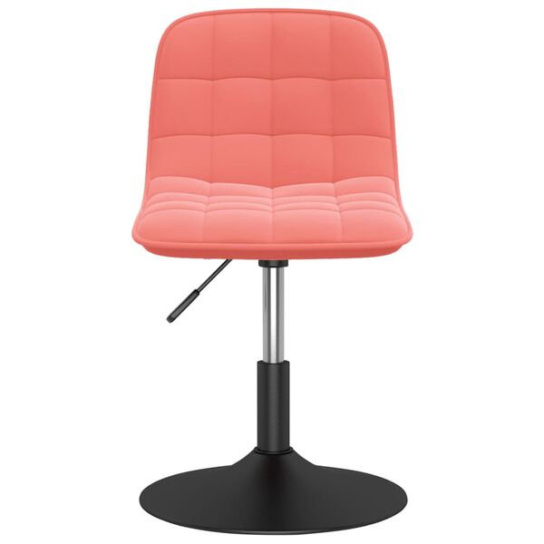 vidaXL Vrtljivi jedilni stoli 4 kosi roza žamet