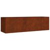 vidaXL Vrtna visoka greda 280x80x80 cm corten jeklo