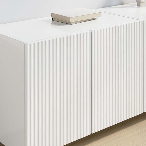 vidaXL TV stenska omara Visok sijaj bela 59,5 x 31 x 40 cm