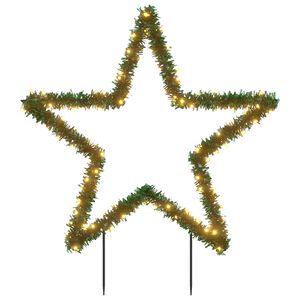 vidaXL Božična svetlobna dekoracija s konicami zvezda 115 LED 85 cm