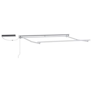 vidaXL Električni zložljivi okvir tende Bela 2,5 x 2 m Jeklo