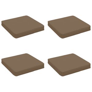 vidaXL 4-delne sedežne blazine VUGHT 4 pcs 100% poliester Taupe
