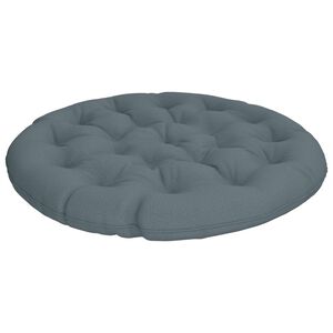 vidaXL Papasan blazina VIANEN 100% poliester Modra &Oslash; 130 x 12 cm