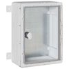 vidaXL Nadzorna omara Siva 32 x 13 x 33 cm ABS plastika