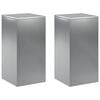 vidaXL Stojalo za rastline 2 pcs Srebrna 30 x 30 x 60 cm