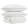 vidaXL 90% Gosji puh set odej FULDA 3 kos 155 x 220 cm 210 GSM Bela