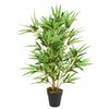 vidaXL Umetno bambusovo drevo 368 listov 80 cm zeleno