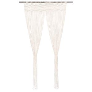 vidaXL Zavesa makrame 140x240 cm bombaž