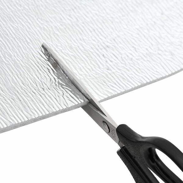 vidaXL Odsevnik toplote za radiator 2 pcs srebrna 25 x 0,5 m