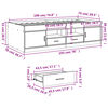 vidaXL Dnevna postelja s predali brez vzmetnice sonoma hrast 75x190 cm