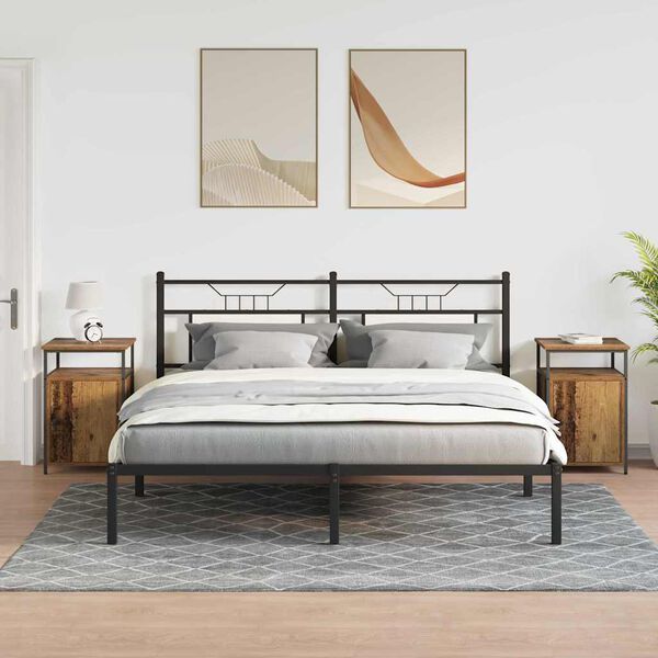 vidaXL Nočna omarica Stari les Konstruiran les