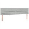 vidaXL Box Spring postelja z vzmetnico svetlo siva 200x210 cm žametna