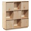 vidaXL Visoka omara 110,5x35x117 cm trdna borovina