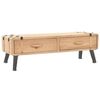 vidaXL Omarica s predali trden les jelke 120x33x35 cm