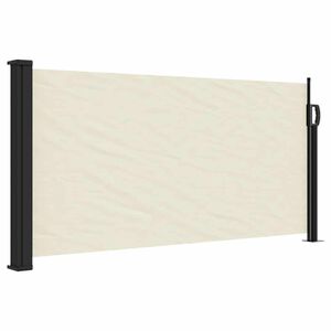 vidaXL Zložljiva stranska tenda krem 100x300 cm