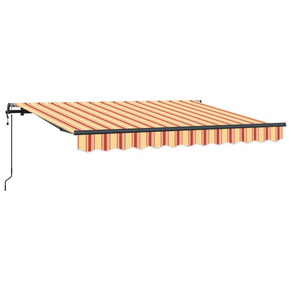 vidaXL Retraktilna tenda Rumena 350 x 200 cm blago