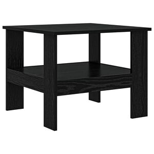 vidaXL Klubska miza Črna Orehovina 57 x 55 x 45 cm Inženirski les