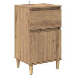 vidaXL Nočna omarica Umetni hrast 40 x 35 x 70 cm Konstruiran les