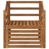 vidaXL Zunanja garnitura za sedenje Naravna 67 x 63 x 73 cm
