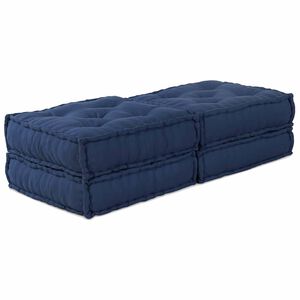 vidaXL Modularna sedežna enota 2 kos Blago Indigo 140 x 70 x 36 cm