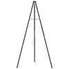 vidaXL Tripod za taborni ogenj Črna 92 x 92 x 171,5 cm Jeklo