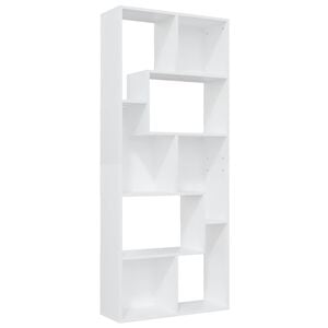 vidaXL Knjižna omara bela 67x24x161 cm iverna plo&scaron;ča