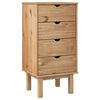 vidaXL Predalnik OTTA 45x39x90 cm trdna borovina