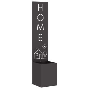 vidaXL Zaslon za zasebnost v vrtu Črna 32 x 32 x 150 cm Mnogi jeklo