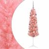 vidaXL Umetno ozko božično drevo z bučkami 120 cm 150 LED Toplo bela