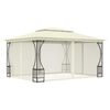 vidaXL Paviljon z zavesami 300x400x265 cm krem