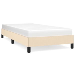 vidaXL posteljni okvir brez vzmetnice Cream 80x200 cm Tkanina