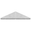 vidaXL Utežna plo&scaron;ča za senčnik iz granita 15 kg trikotna siva