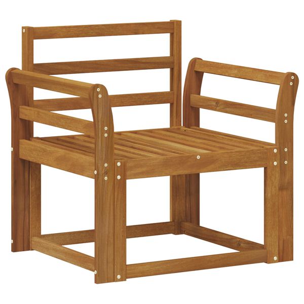 vidaXL Zunanji kavč Masiven les akacije Naravna