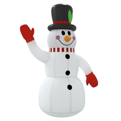 vidaXL Napihljiv snežak z LED lučkami 120 cm