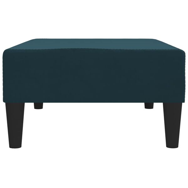 vidaXL Stolček za noge moder 78x56x32 cm žamet