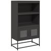 vidaXL Visoka deska črna 68x39x123 cm Jeklo
