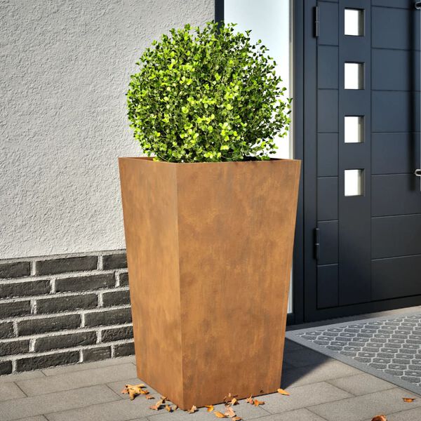 vidaXL Garden Planter 45x45x75 cm Vremensko odporno jeklo